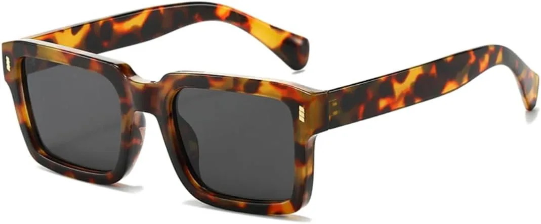 Модные солнцезащитные очки в ретро-оправе для женщин и мужчин, прямоугольные солнцезащитные очки унисекс, очки с защитой от УФ-излучения UV400 VVTWSSW, Leopard Gray
Модные солнцезащитные очки в ретро-оправе для женщин и мужчин, прямоугольные солнцезащитные очки унисекс, очки с защитой от УФ-излучения UV400 VVTWSSW, Leopard Gray