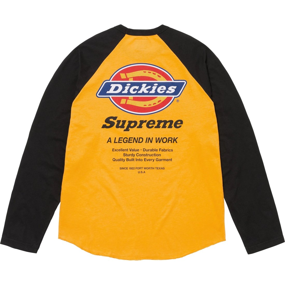Топ Dickies Raglan с длинным рукавом Supreme, золото
Топ Dickies Raglan с длинным рукавом Supreme, золото