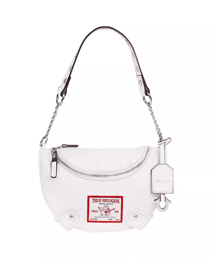 Сумка-хобо из денима с цепочкой вместо ручки True Religion, синий
Сумка-хобо из денима с цепочкой вместо ручки True Religion, синий