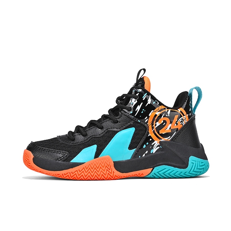Детские баскетбольные кроссовки YUZHAOLIN, черный/оранжевый 
Детские баскетбольные кроссовки YUZHAOLIN, черный/оранжевый
