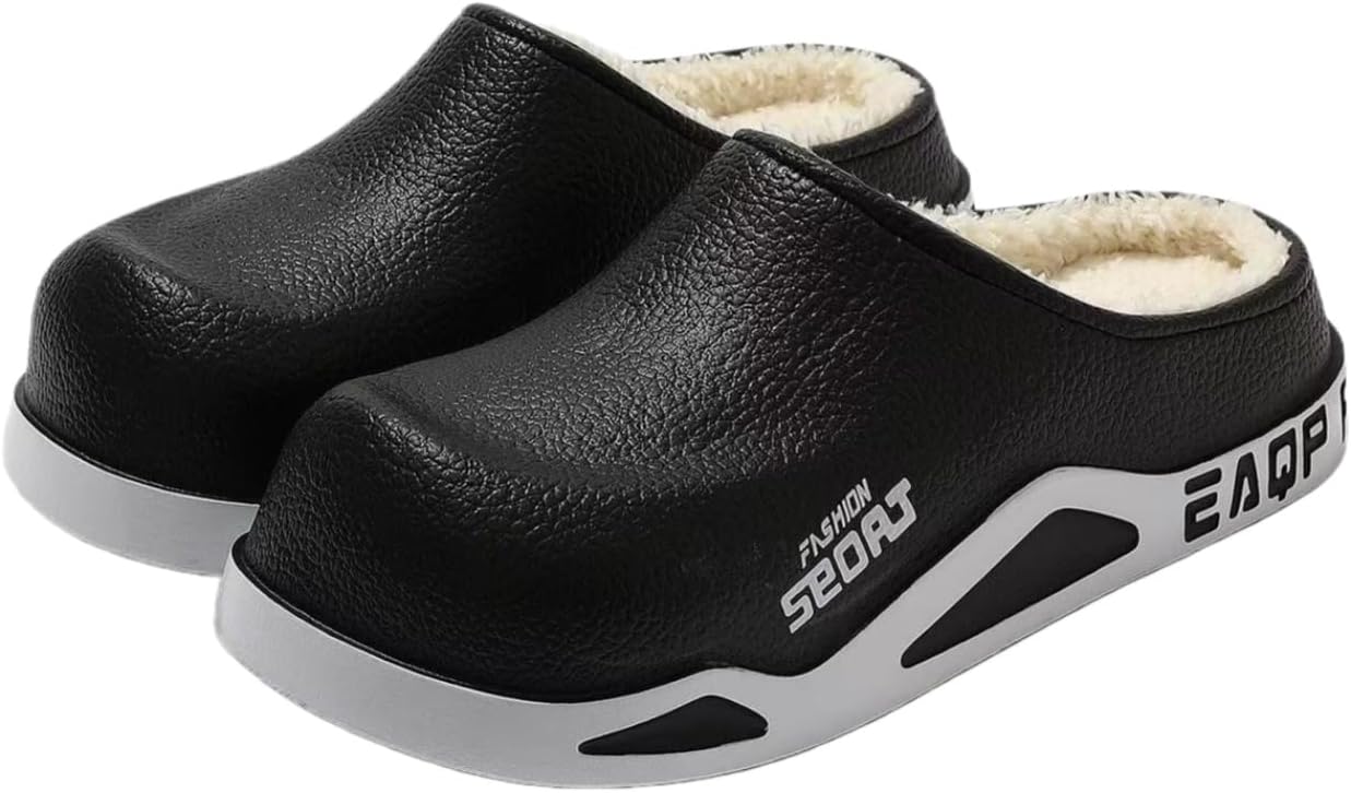 Зимние теплые водонепроницаемые хлопковые тапочки для дома и улицы - противоскользящие, износостойкие, легкие и удобные - подходят для использования на улице и дома Fmshi, черный
Зимние теплые водонепроницаемые хлопковые тапочки для дома и улицы - противоскользящие, износостойкие, легкие и удобные - подходят для использования на улице и дома Fmshi, черный