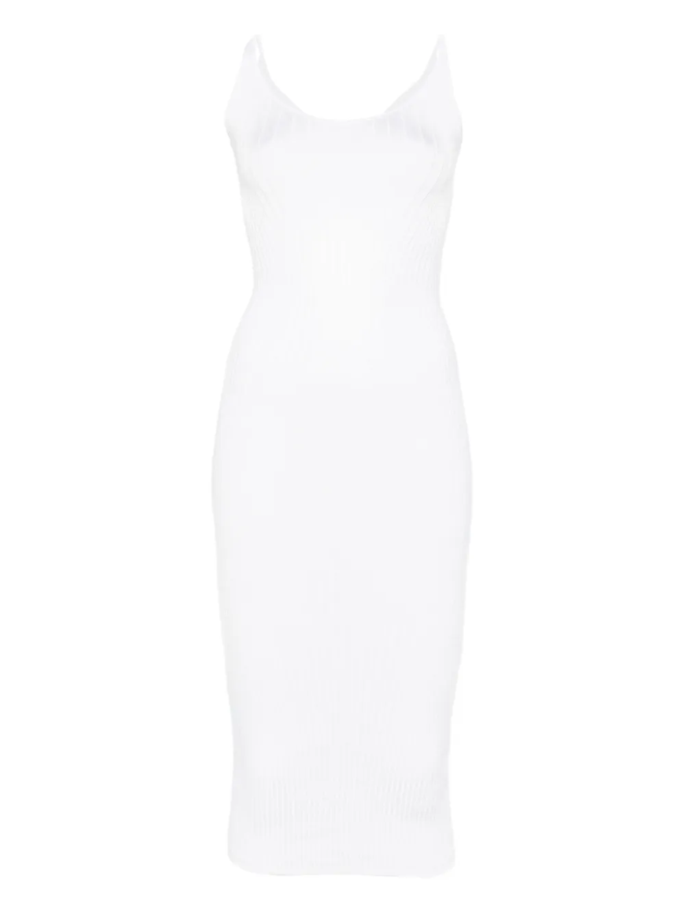Платье миди в рубчик Mugler, белый
Платье миди в рубчик Mugler, белый