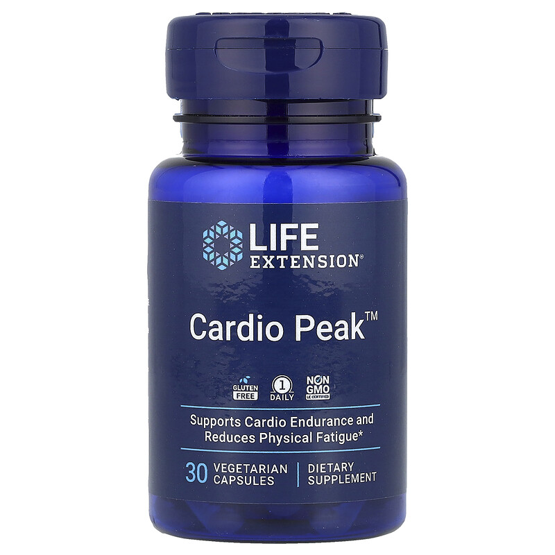 Life Extension, Cardio Peak , 400 мг, 30 вегетарианских капсул
Life Extension, Cardio Peak , 400 мг, 30 вегетарианских капсул