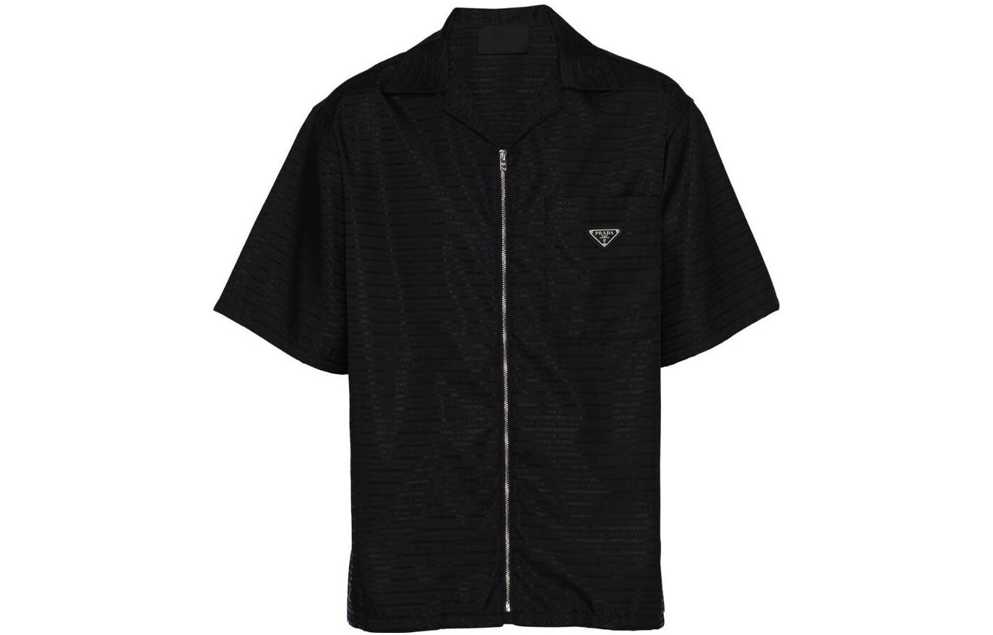 Рубашка мужская Prada Logo на молнии, черный
Рубашка мужская Prada Logo на молнии, черный