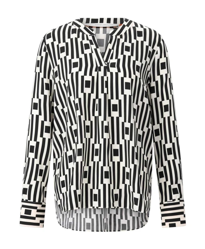 Шелковая блузка с геометрическим узором Herzen'S Angelegenheit, черный
Шелковая блузка с геометрическим узором Herzen'S Angelegenheit, черный