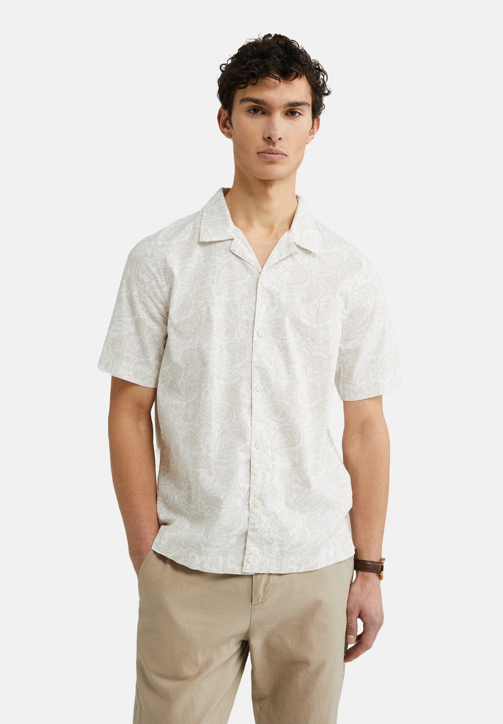 Рубашка WE Fashion, бежевый
Рубашка WE Fashion, бежевый