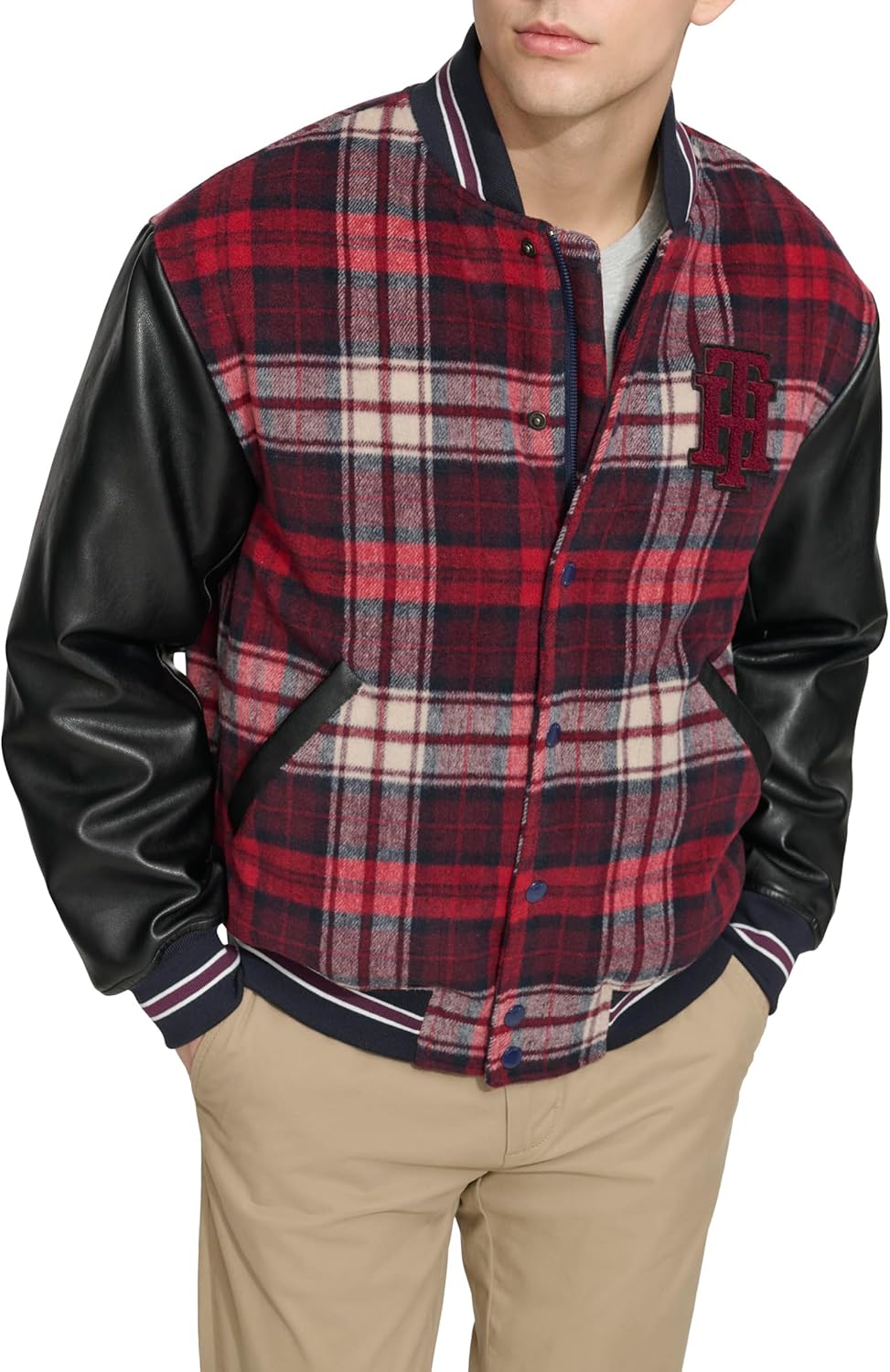 Мужская куртка-бомбер Tommy Hilfiger Mens из смешанной ткани от Tommy Hilfiger, Red Plaid
Мужская куртка-бомбер Tommy Hilfiger Mens из смешанной ткани от Tommy Hilfiger, Red Plaid