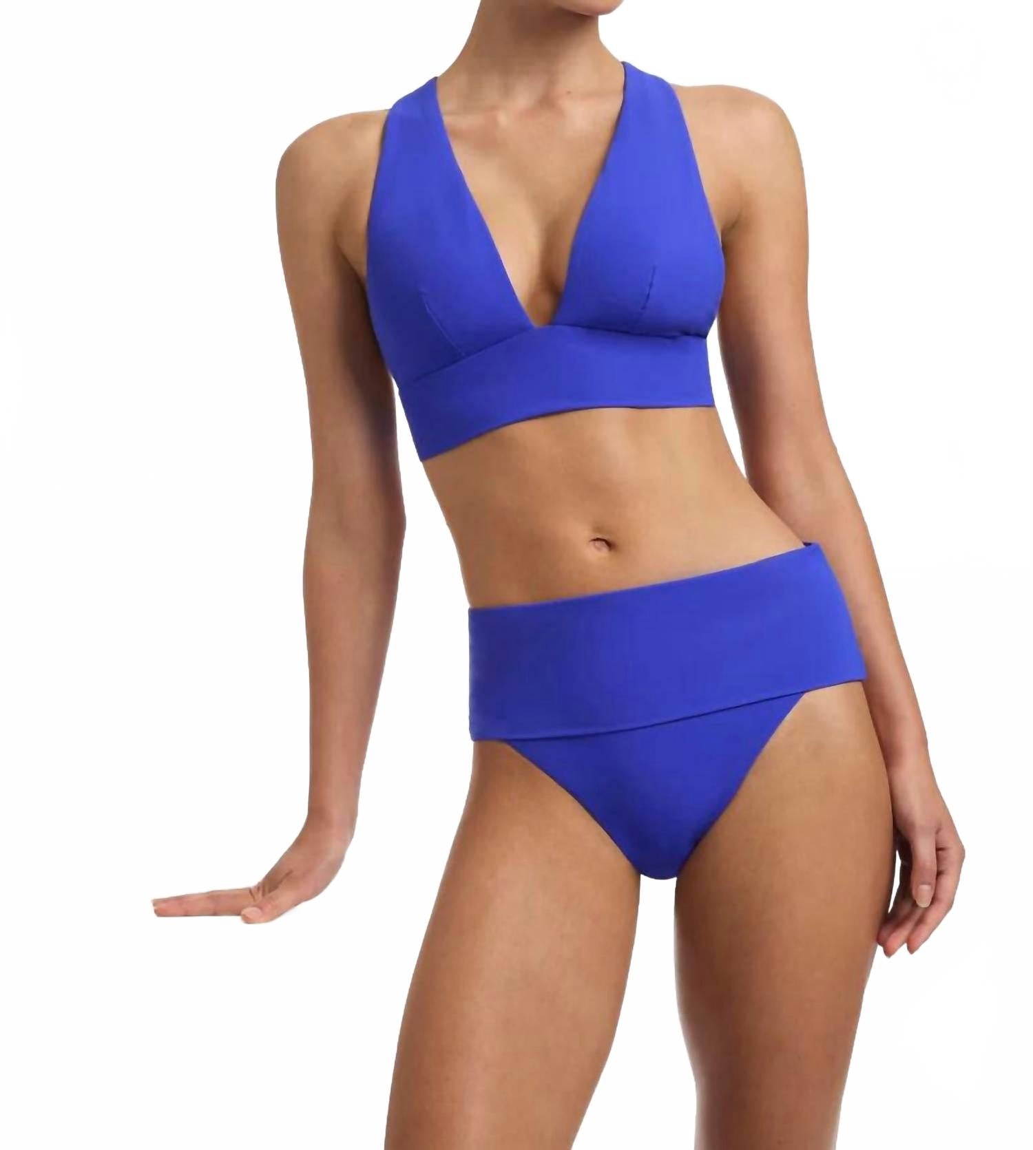 Джерси складные бикини-трусики с высокой посадкой в сапфировом цвете JETS, Sapphire
Джерси складные бикини-трусики с высокой посадкой в сапфировом цвете JETS, Sapphire