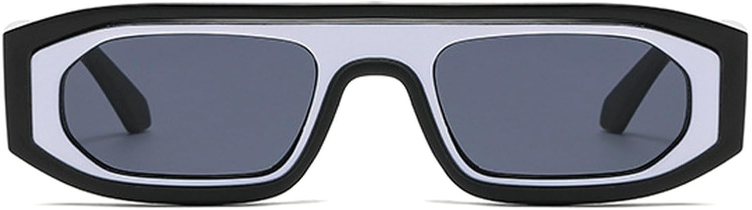 Модные маленькие прямоугольные солнцезащитные очки для женщин, винтажные квадратные солнцезащитные очки для мужчин и женщин, очки с защитой от УФ-излучения UV400 mincl, White Black
Модные маленькие прямоугольные солнцезащитные очки для женщин, винтажные квадратные солнцезащитные очки для мужчин и женщин, очки с защитой от УФ-излучения UV400 mincl, White Black