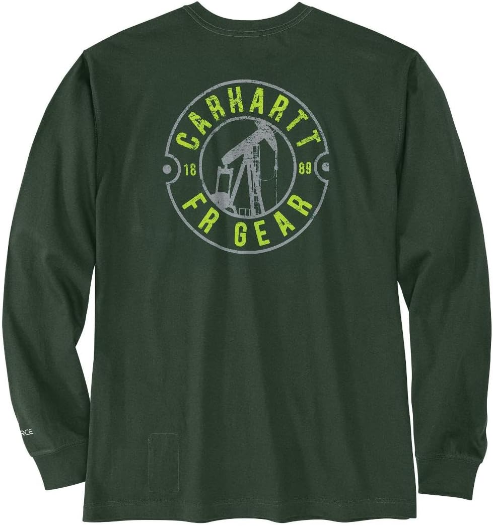 Carhartt мужская огнестойкая футболка Force Loose Fit с длинным рукавом и принтом Oil Rig, Mountain View
Carhartt мужская огнестойкая футболка Force Loose Fit с длинным рукавом и принтом Oil Rig, Mountain View