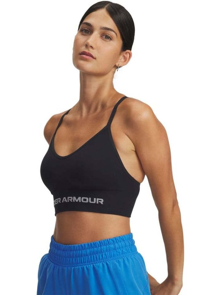 Спортивный бюстгальтер "Vanish Seamless Low Bra" черного цвета Under Armour
Спортивный бюстгальтер "Vanish Seamless Low Bra" черного цвета Under Armour