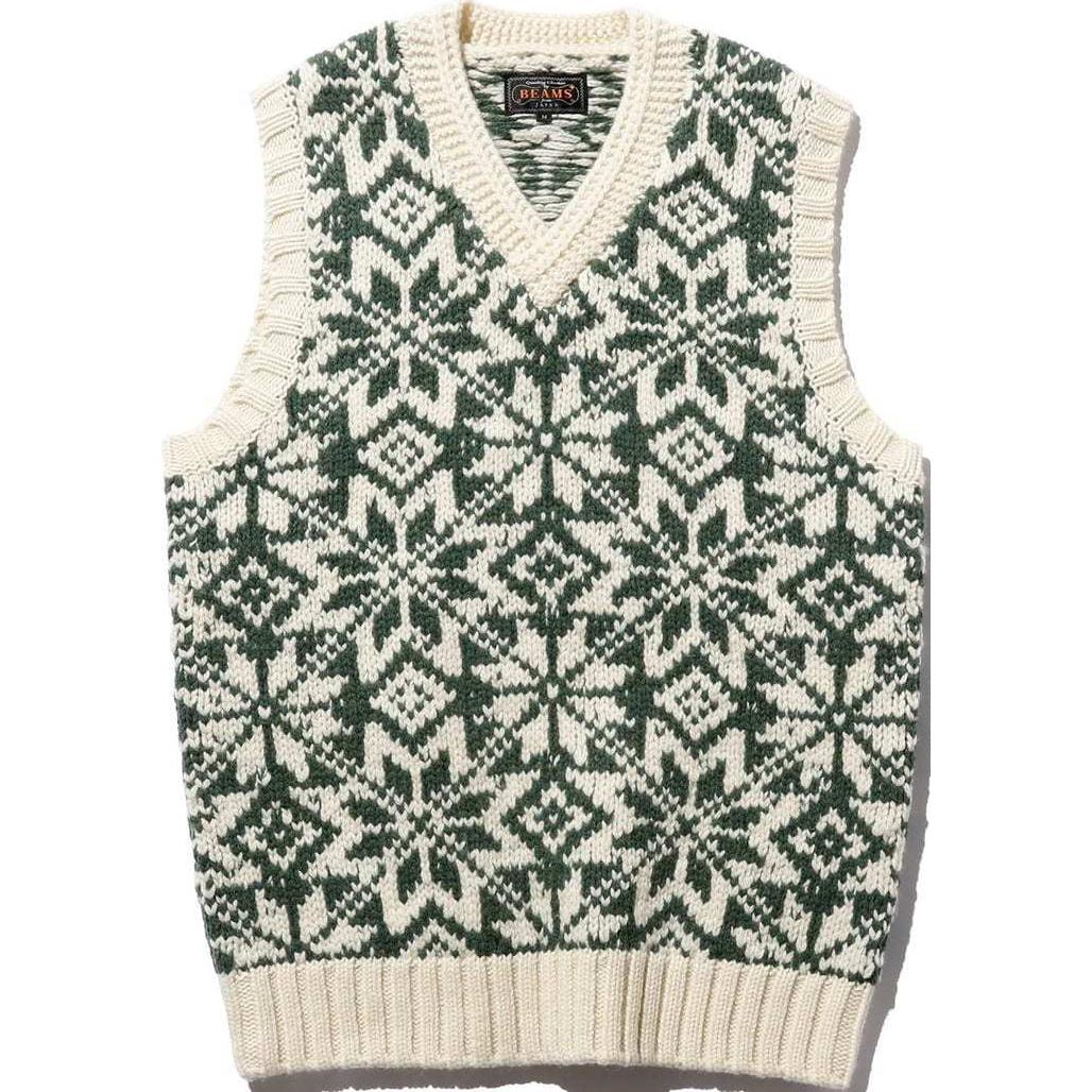 Майка Plus Snowflake pattern V neck Vest Beams, зеленый
Майка Plus Snowflake pattern V neck Vest Beams, зеленый