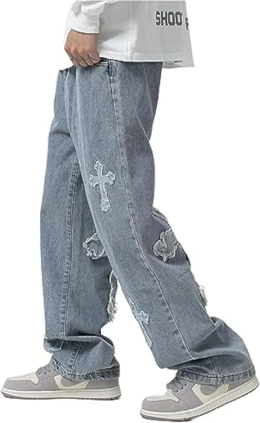 Брюки кросс деним streetwear low rise baggy Pbkabiug
Брюки кросс деним streetwear low rise baggy Pbkabiug