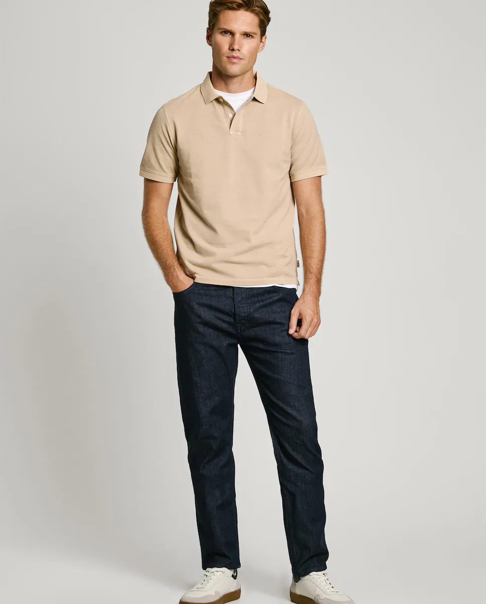 Джинсы Byron мужские прямого кроя с эффектом стирки Pepe Jeans, синий 
Джинсы Byron мужские прямого кроя с эффектом стирки Pepe Jeans, синий