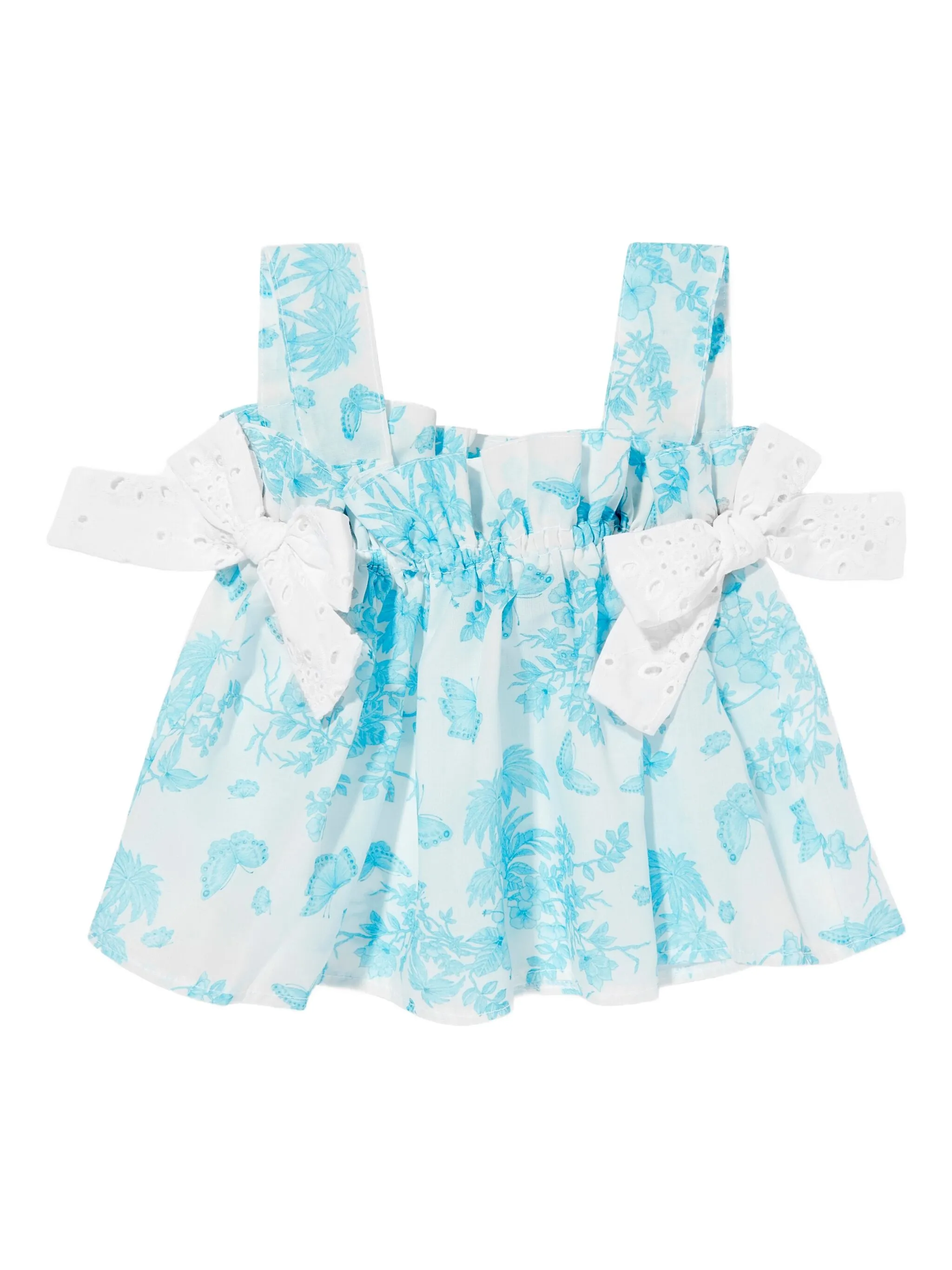 Топ с цветочным принтом и вышивкой Seliniaction Kids, синий
Топ с цветочным принтом и вышивкой Seliniaction Kids, синий