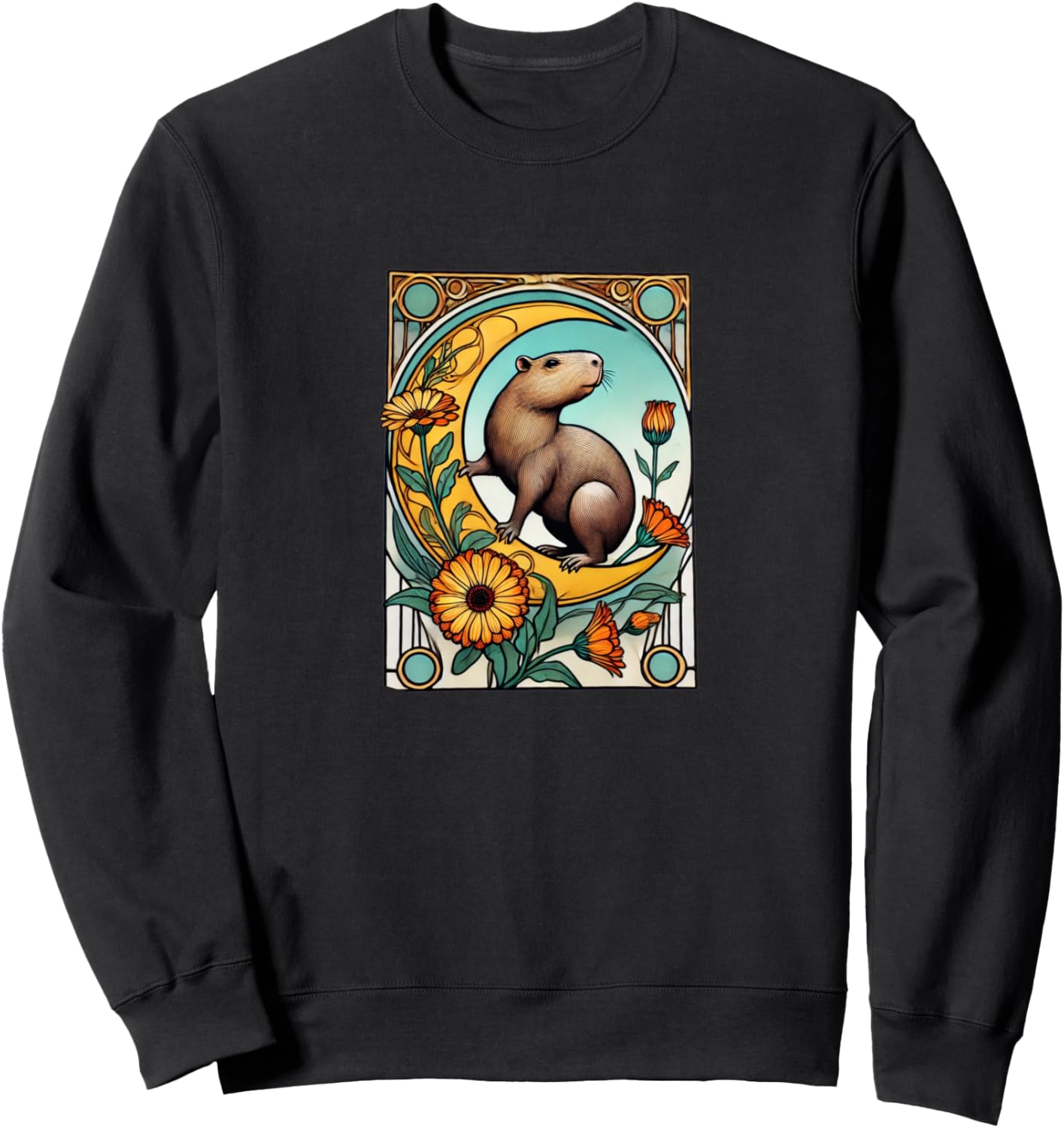 Толстовка с иллюстрацией капибары в стиле модерн Vintage Capybara Love Snugg, черный
Толстовка с иллюстрацией капибары в стиле модерн Vintage Capybara Love Snugg, черный