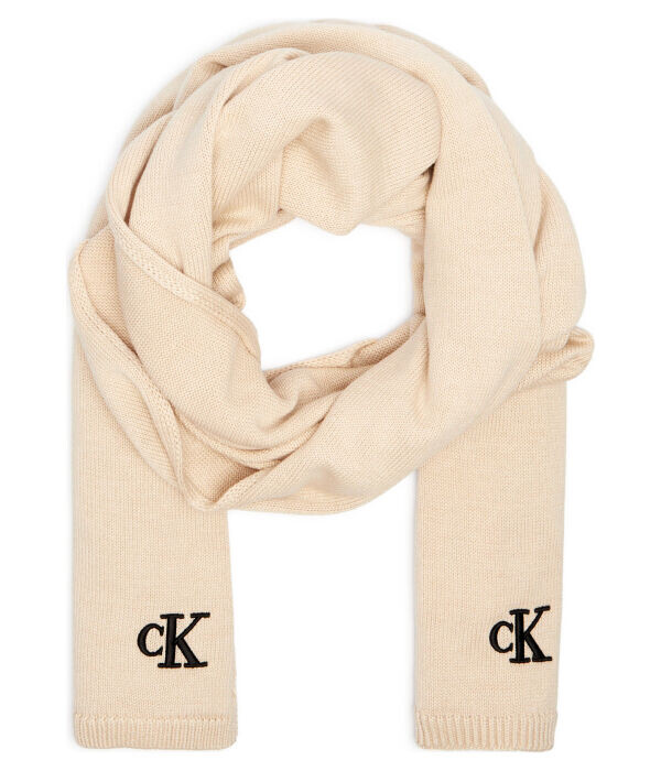 Шарф Calvin Klein Jeans с черным логотипом, бежевый
Шарф Calvin Klein Jeans с черным логотипом, бежевый