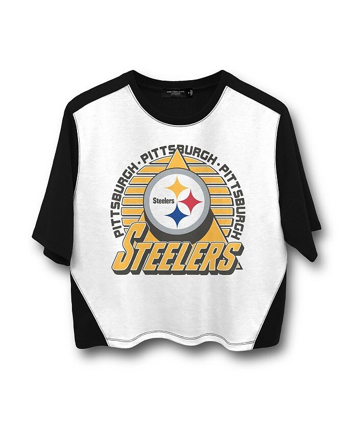 Женская укороченная футболка НФЛ Питтсбург Стилерс с цветными блоками одежды Junk Food Clothing, белый
Женская укороченная футболка НФЛ Питтсбург Стилерс с цветными блоками одежды Junk Food Clothing, белый