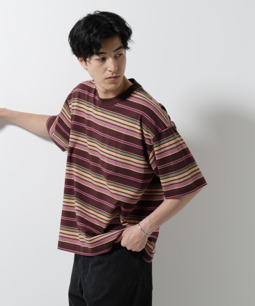 Футболка свободного кроя с короткими рукавами и многослойным краем NANO universe, красный
Футболка свободного кроя с короткими рукавами и многослойным краем NANO universe, красный