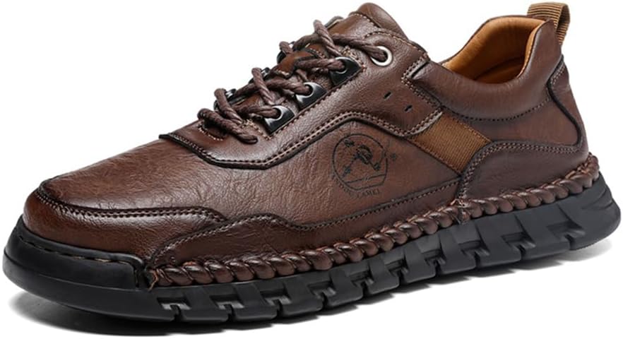 Мужские повседневные кожаные туфли, модные, комфортные, легкие, дышащие, шнуровка, лоферы, для ходьбы, вождения, работы и бизнеса Asifn, коричневый
Мужские повседневные кожаные туфли, модные, комфортные, легкие, дышащие, шнуровка, лоферы, для ходьбы, вождения, работы и бизнеса Asifn, коричневый