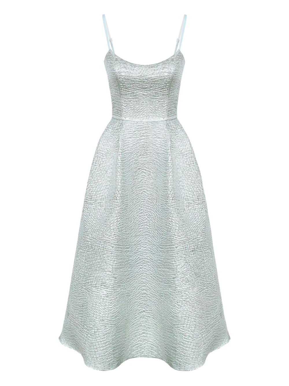 Жаккардовое платье миди Post Meridiem, серебристый
Жаккардовое платье миди Post Meridiem, серебристый