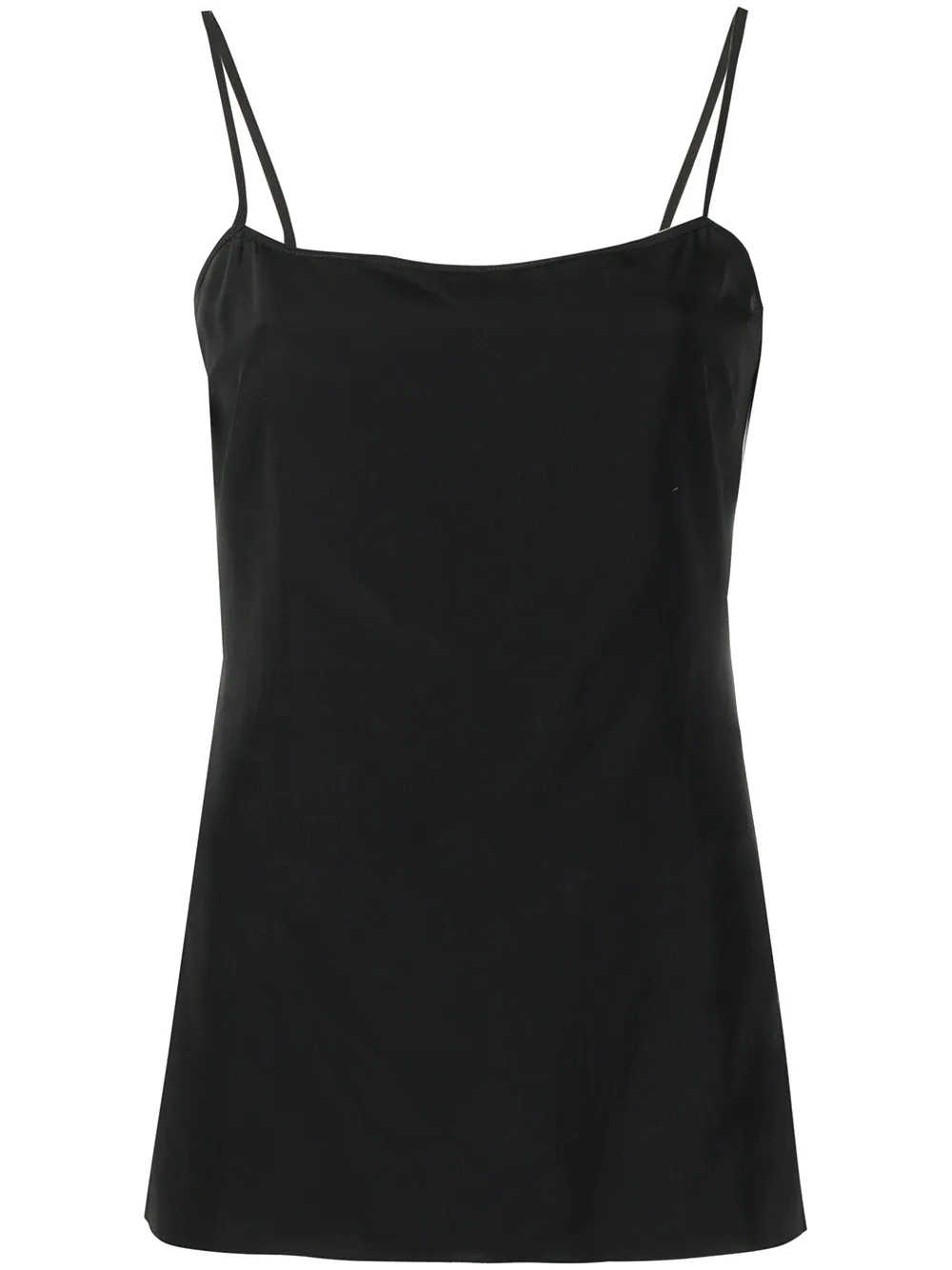 Топ на бретелях с квадратным вырезом Alberta Ferretti, черный
Топ на бретелях с квадратным вырезом Alberta Ferretti, черный