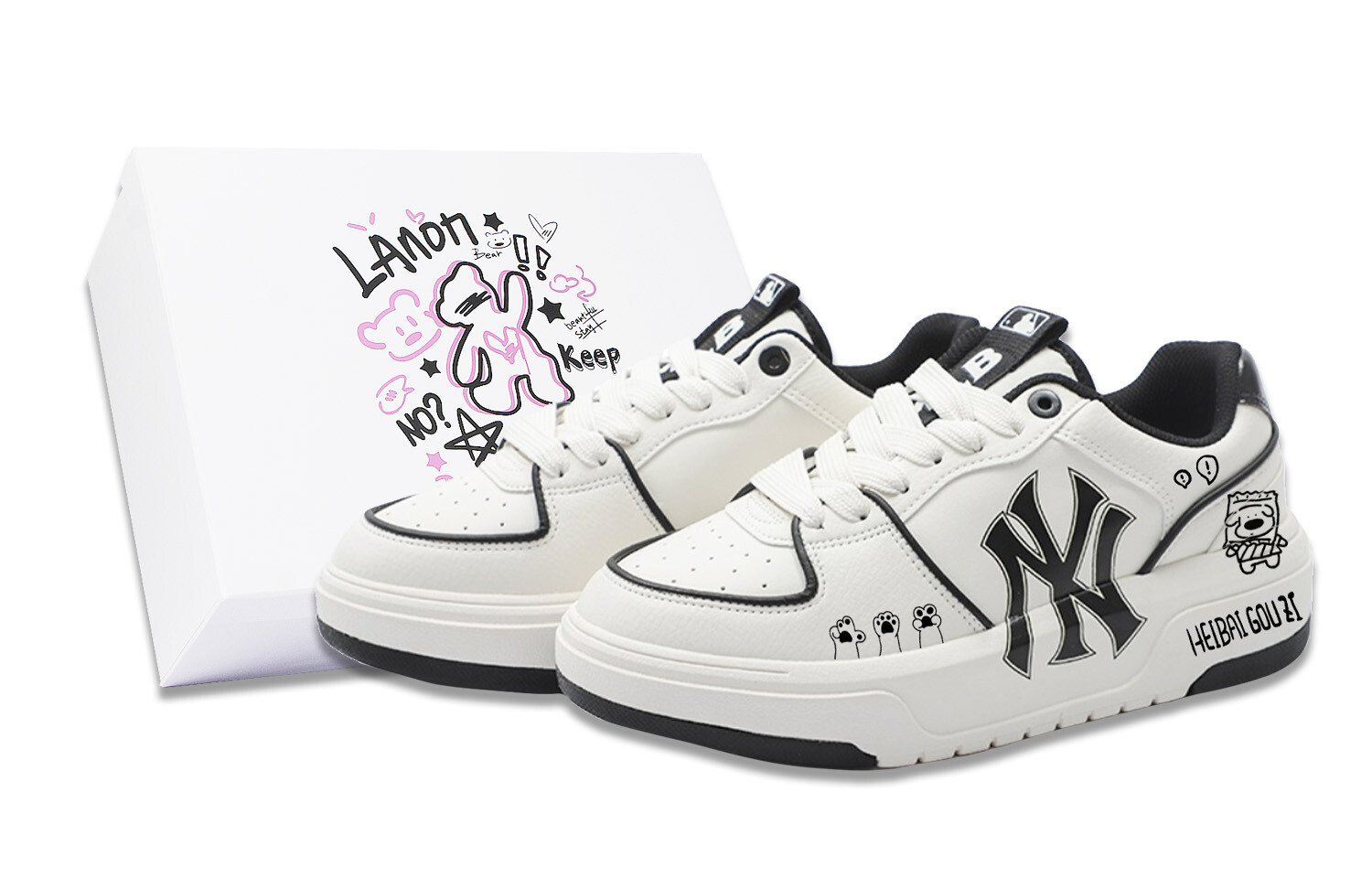 Кроссовки MLB Chunky Liner Skateboarding Shoes Unisex Low-top Black, черный/белый
Кроссовки MLB Chunky Liner Skateboarding Shoes Unisex Low-top Black, черный/белый