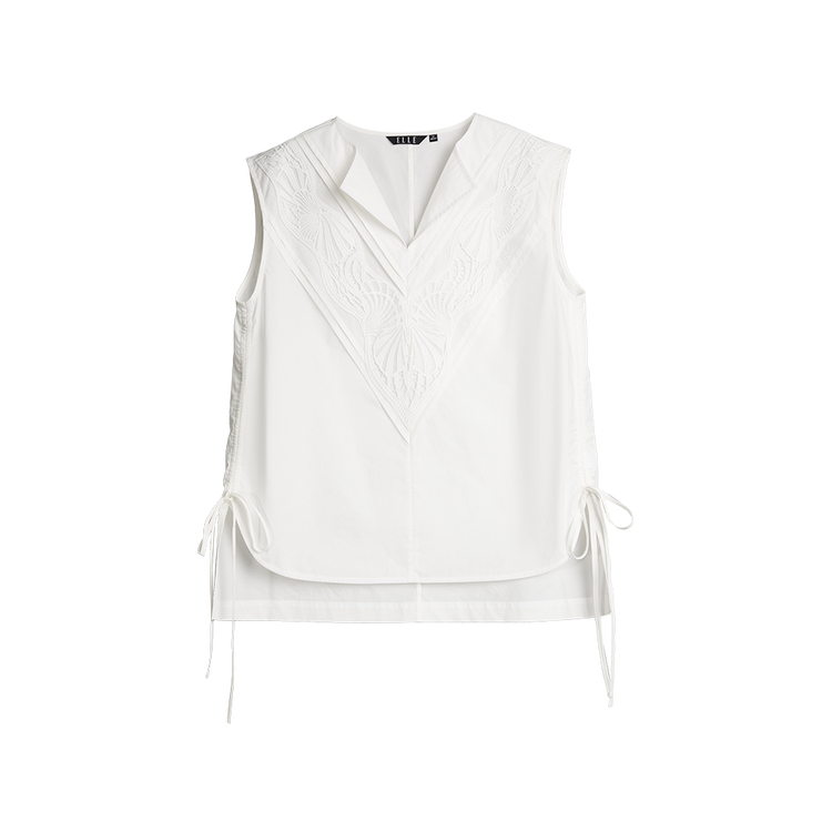 ELLE Футболка женская белая с V-образным вырезом тонкая
ELLE Футболка женская белая с V-образным вырезом тонкая