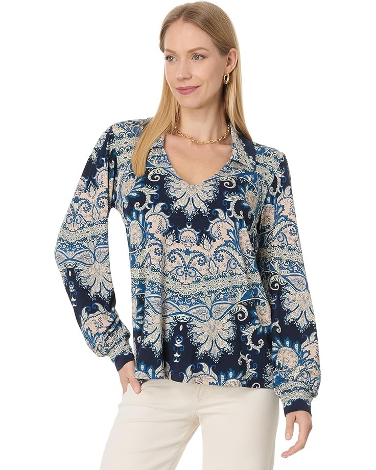 Поло Johnny Was The Janie Favorite Puff Sleeve Polo, цвет Roman Paisey Scarf Print
Поло Johnny Was The Janie Favorite Puff Sleeve Polo, цвет Roman Paisey Scarf Print