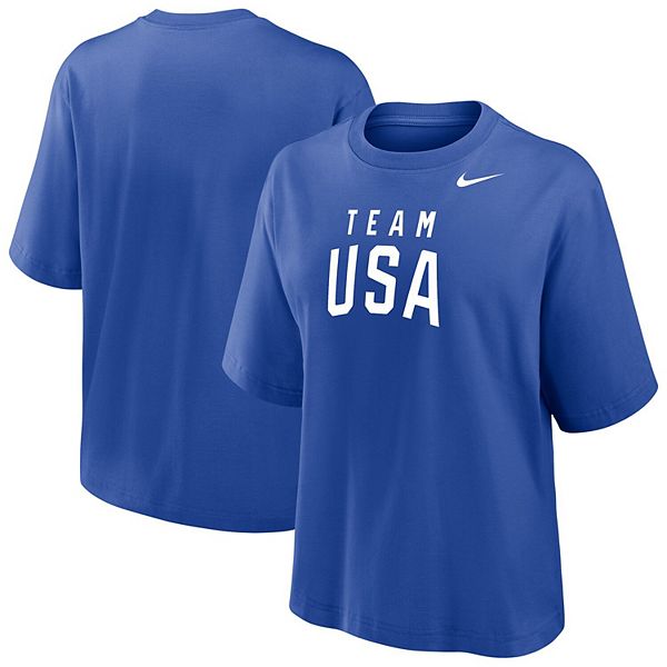 Женская футболка Boxy Royal Team USA Nike
Женская футболка Boxy Royal Team USA Nike