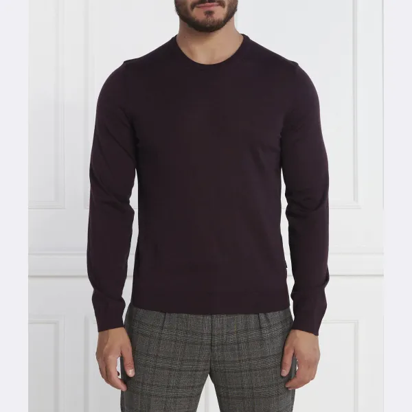 Шерстяной свитер узкого кроя Leno-p Boss, бургунди
Шерстяной свитер узкого кроя Leno-p Boss, бургунди