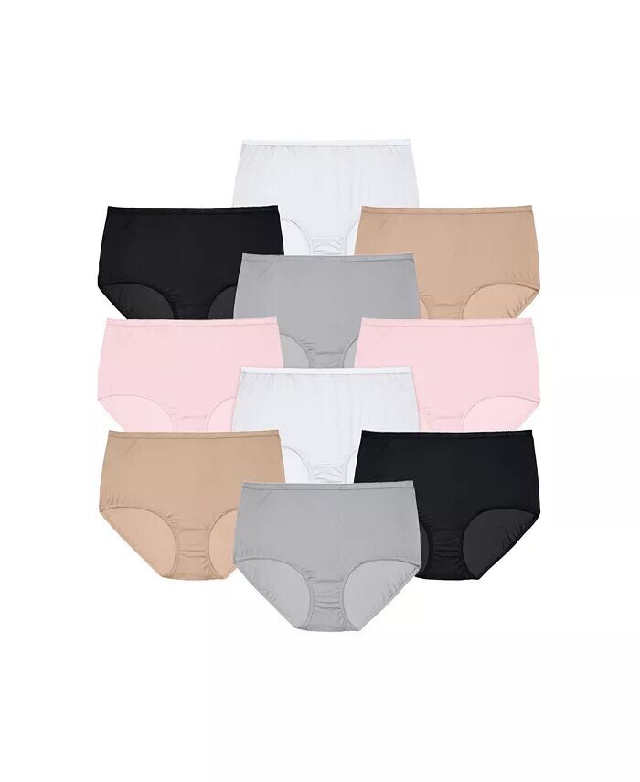 Нейлоновые трусы больших размеров, упаковка из 10 шт Comfort Choice, мультиколор
Нейлоновые трусы больших размеров, упаковка из 10 шт Comfort Choice, мультиколор