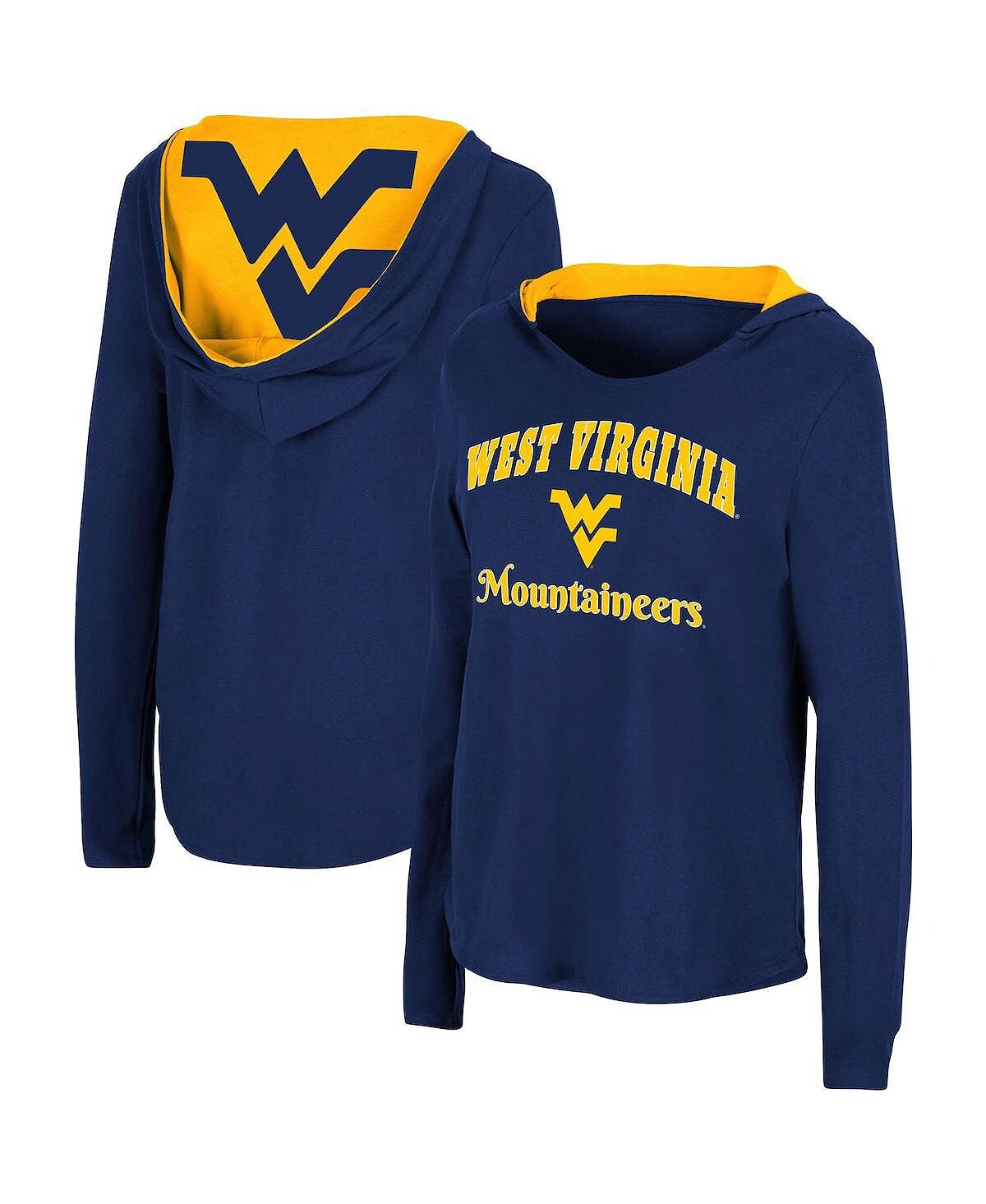 Женская темно-синяя футболка с длинными рукавами и худи West Virginia Mountaineers Catalina Colosseum, темно-синий
Женская темно-синяя футболка с длинными рукавами и худи West Virginia Mountaineers Catalina Colosseum, темно-синий