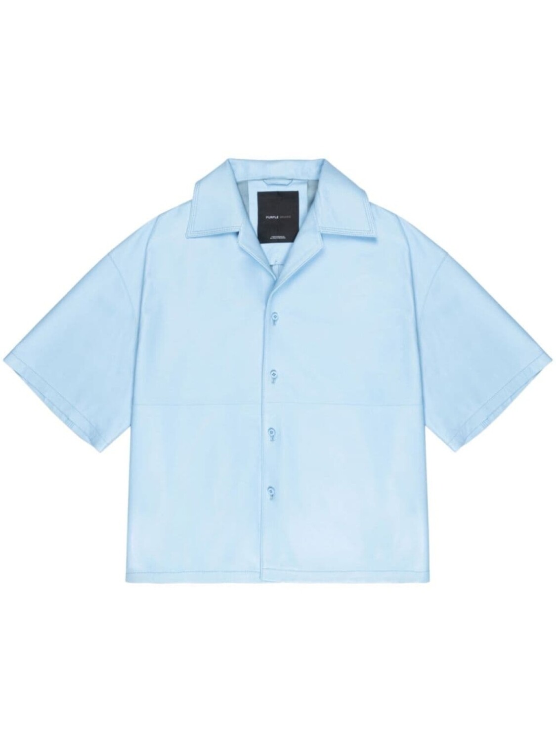 Кожаная рубашка свободного кроя Purple Brand, синий
Кожаная рубашка свободного кроя Purple Brand, синий