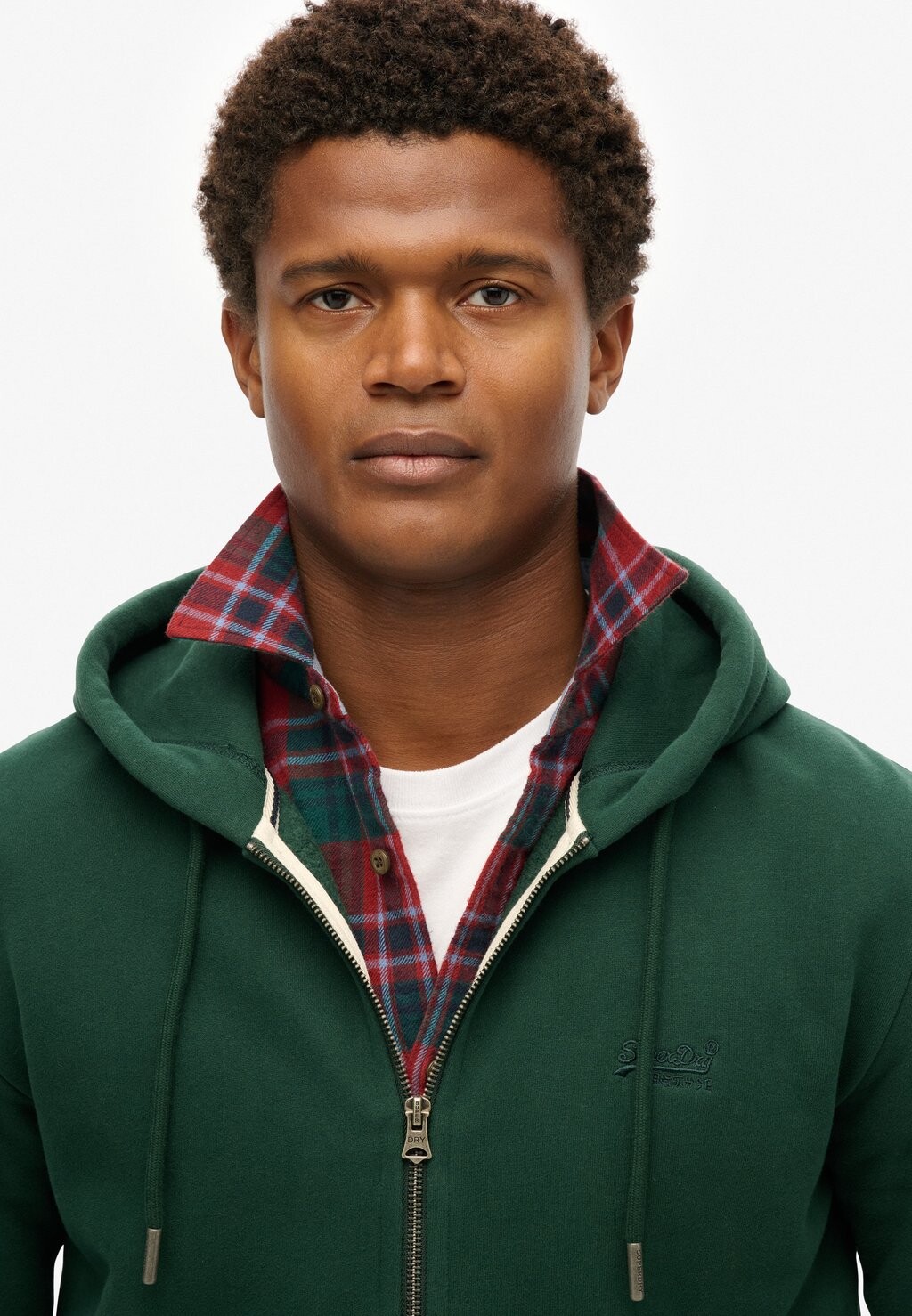 Толстовка на молнии ESSENTIAL LOGO ZIP Superdry, зеленый 
Толстовка на молнии ESSENTIAL LOGO ZIP Superdry, зеленый