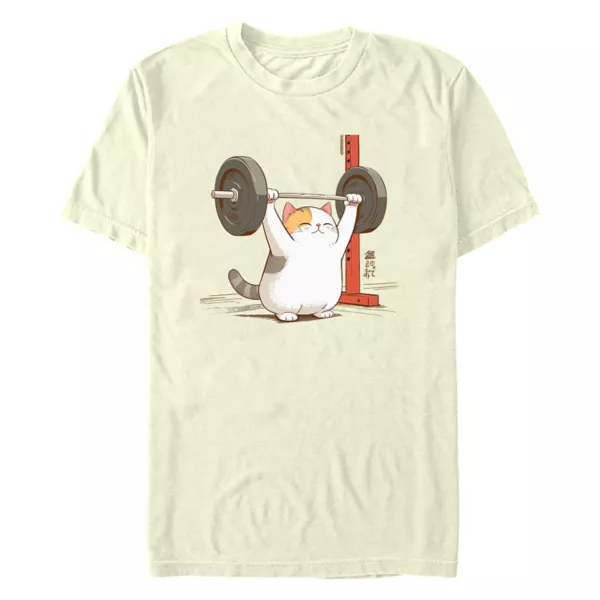 Мужская футболка с принтом котенка для фитнеса Licensed Character, бежевый
Мужская футболка с принтом котенка для фитнеса Licensed Character, бежевый