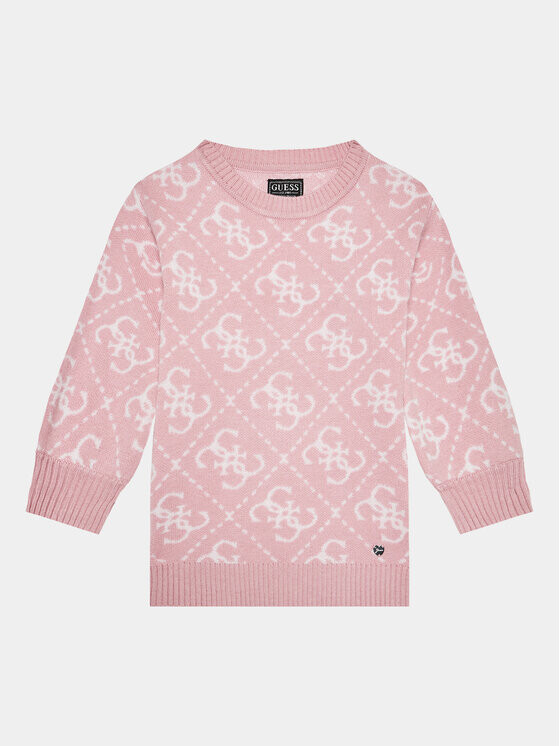 Платье на каждый день, стандартного кроя Guess, розовый