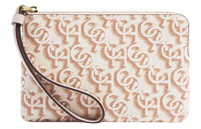 Угловая молния холщовая с кожаным запястьем сумка клатч маленькая женская меловая белая COACH
Угловая молния холщовая с кожаным запястьем сумка клатч маленькая женская меловая белая COACH