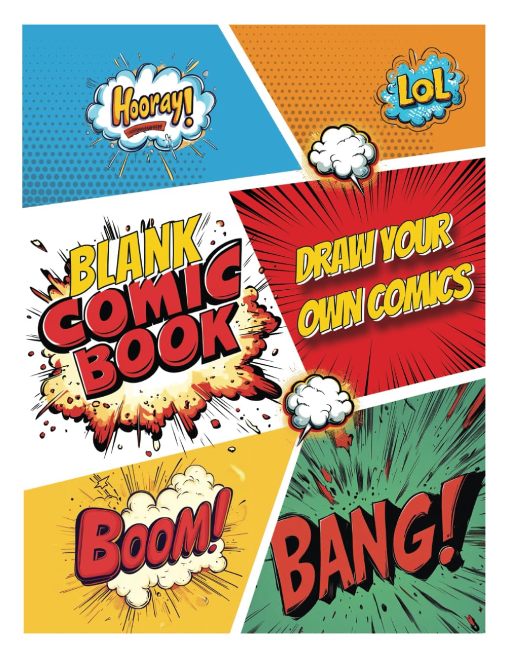 Blank Comic Book Create Your Own Comic Layouts: Create Your Own Comic Book (Independently published)
Blank Comic Book Create Your Own Comic Layouts: Create Your Own Comic Book (Independently published)