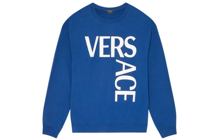 VERSACE Мужской свитшот с крупным логотипом Blue & White
VERSACE Мужской свитшот с крупным логотипом Blue & White