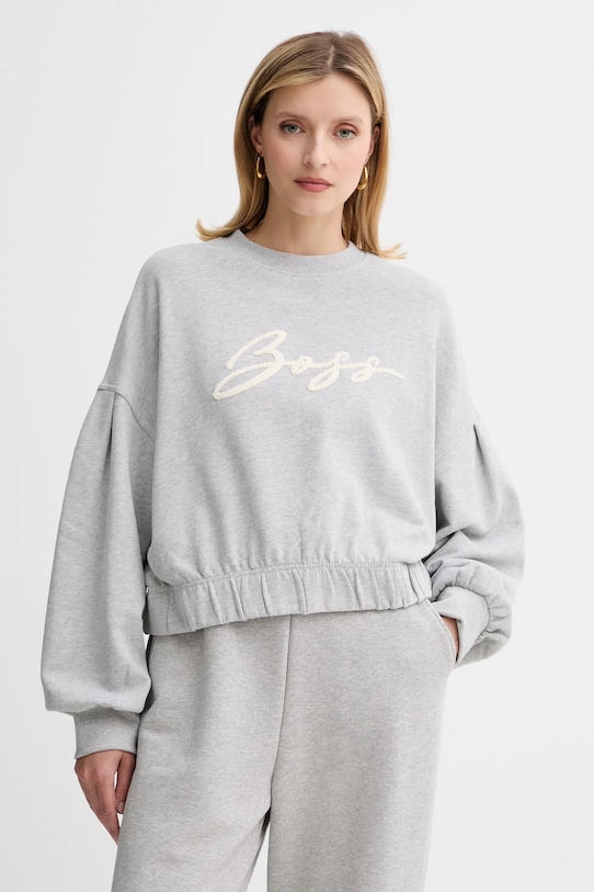 Хлопковая толстовка Boss Orange, серый
Хлопковая толстовка Boss Orange, серый