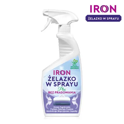 Спрей для утюга Iron Spray Plus 750 мл, без глажки Iron X 
Спрей для утюга Iron Spray Plus 750 мл, без глажки Iron X