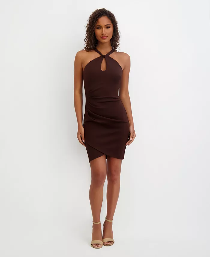 Женское облегающее платье с вырезом-замочной скважиной Siena, коричневый
Женское облегающее платье с вырезом-замочной скважиной Siena, коричневый