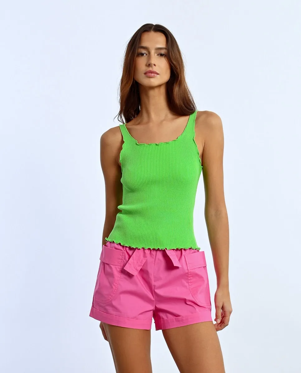 Женский топ на бретелях приталенный Lili Sidonio, зеленый
Женский топ на бретелях приталенный Lili Sidonio, зеленый