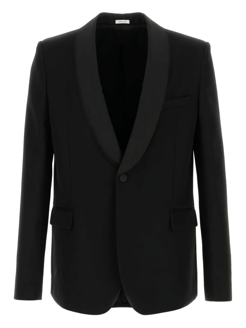Блейзер из шерсти с шалевым воротником Alexander Mcqueen, черный
Блейзер из шерсти с шалевым воротником Alexander Mcqueen, черный