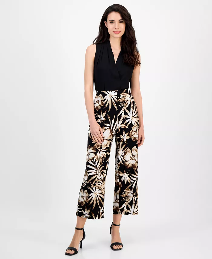 Укороченные брюки на резинке с цветочным принтом Petite AK Anne Klein, черный
Укороченные брюки на резинке с цветочным принтом Petite AK Anne Klein, черный