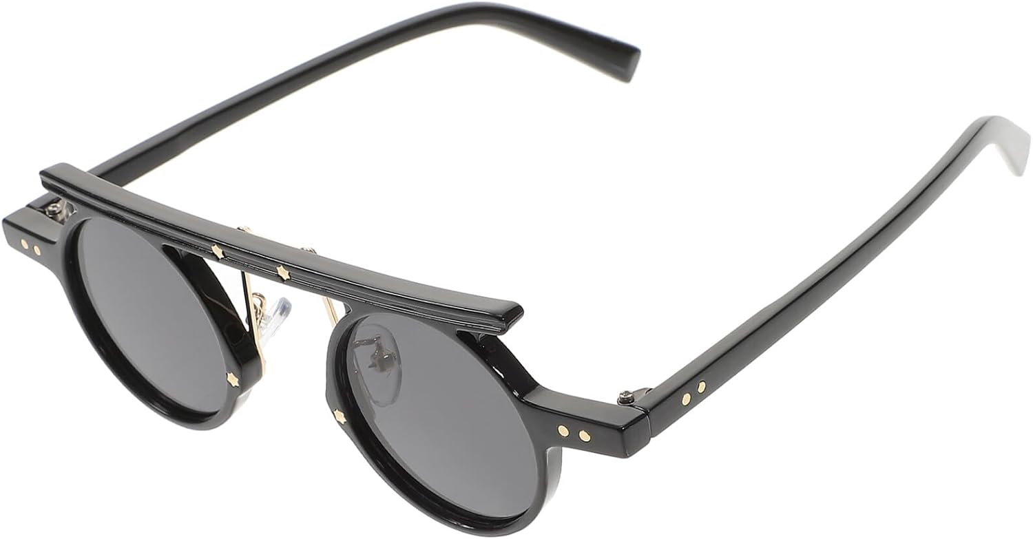 Ретро круглые солнцезащитные очки для женщин и мужчин, винтажная черная оправа с серыми линзами, стиль 90-х, защита от УФ-излучения для повседневного ношения на открытом воздухе Abaodam, Black
Ретро круглые солнцезащитные очки для женщин и мужчин, винтажная черная оправа с серыми линзами, стиль 90-х, защита от УФ-излучения для повседневного ношения на открытом воздухе Abaodam, Black