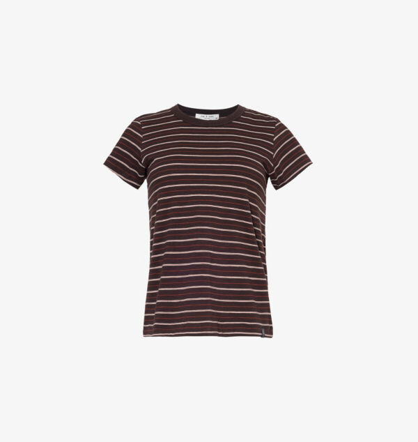 Полосатая футболка из органического хлопка с короткими рукавами Rag & Bone, цвет darkchocom
Полосатая футболка из органического хлопка с короткими рукавами Rag & Bone, цвет darkchocom