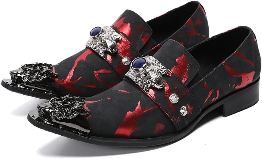 Мужские классические туфли Santimon из замши и кожи, многоцветные с драконом, металлическим наконечником, одной застежкой, золотыми кристаллами и бусинами, свадебные формальные лоферы
Мужские классические туфли Santimon из замши и кожи, многоцветные с драконом, металлическим наконечником, одной застежкой, золотыми кристаллами и бусинами, свадебные формальные лоферы