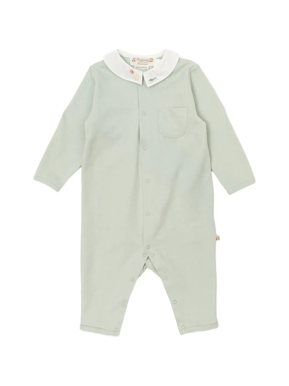 Комбинезон с воротником и вышивкой Bonpoint, зеленый
Комбинезон с воротником и вышивкой Bonpoint, зеленый